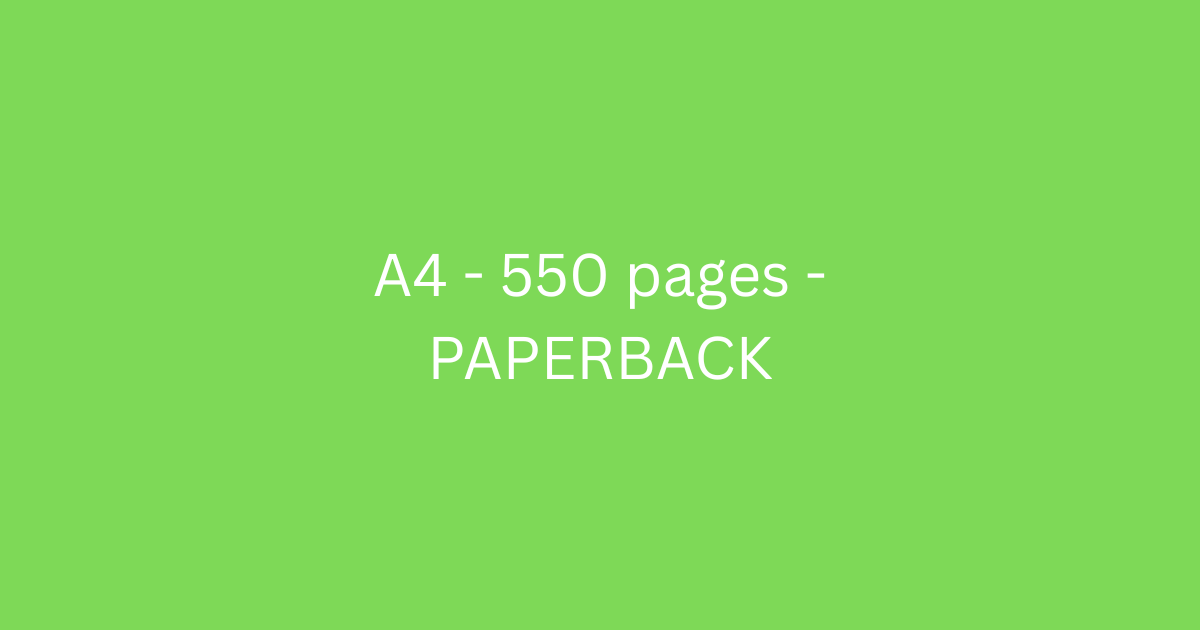 A4 - 550 pages